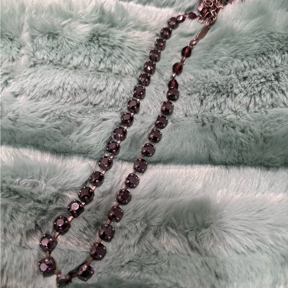 SABIKA London size w14 vintage choker dark purple